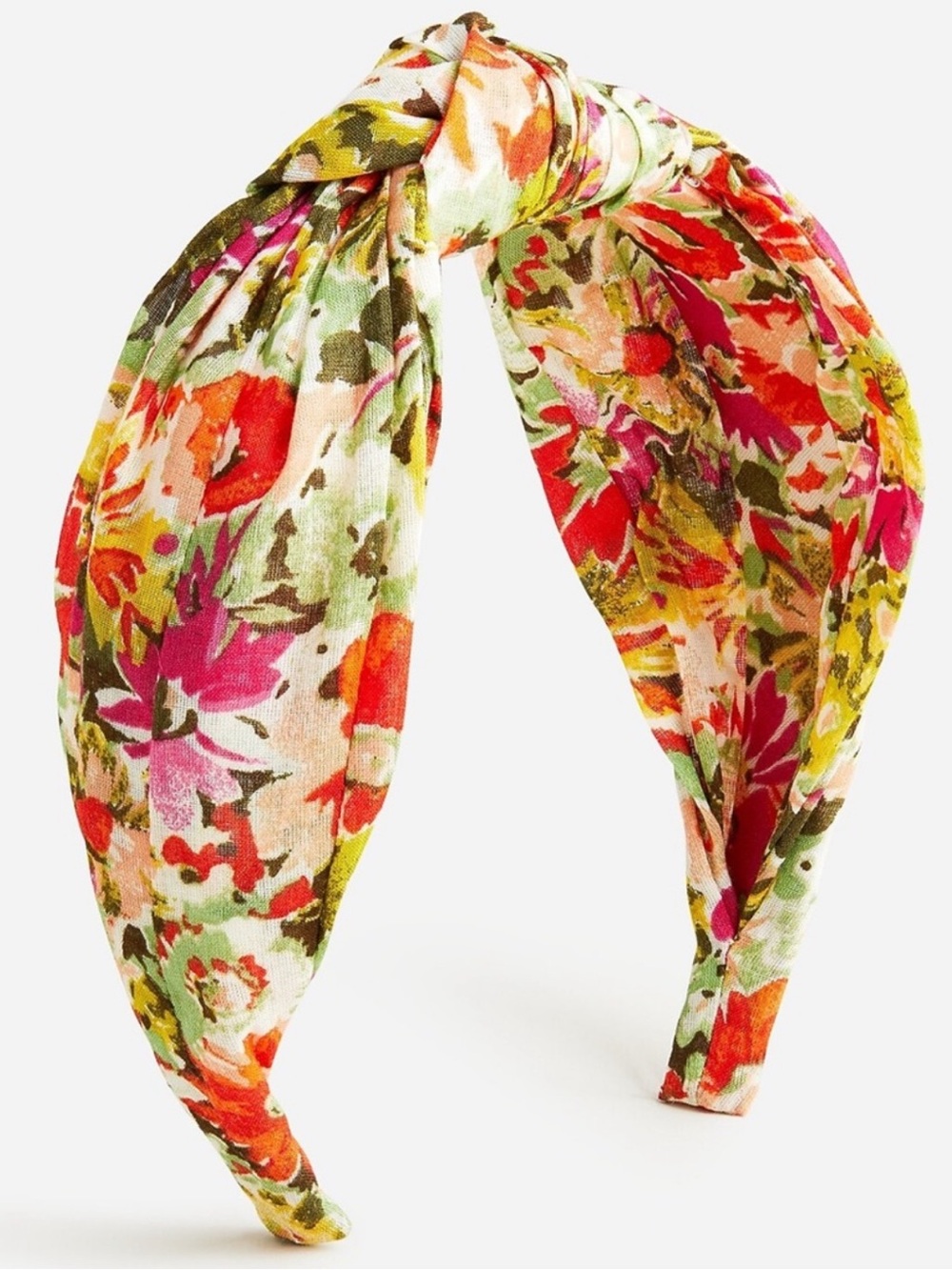 NWT J. Crew Knot Headband in Painterly Floral - Multicolor